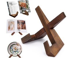 SnelShoppen - DabbOo Nu Playing Vinyl Stand - Modern Houten Boekstandaard voor Platen - Album Display en Record Opslag - Duurzaam en Moisture Resistan