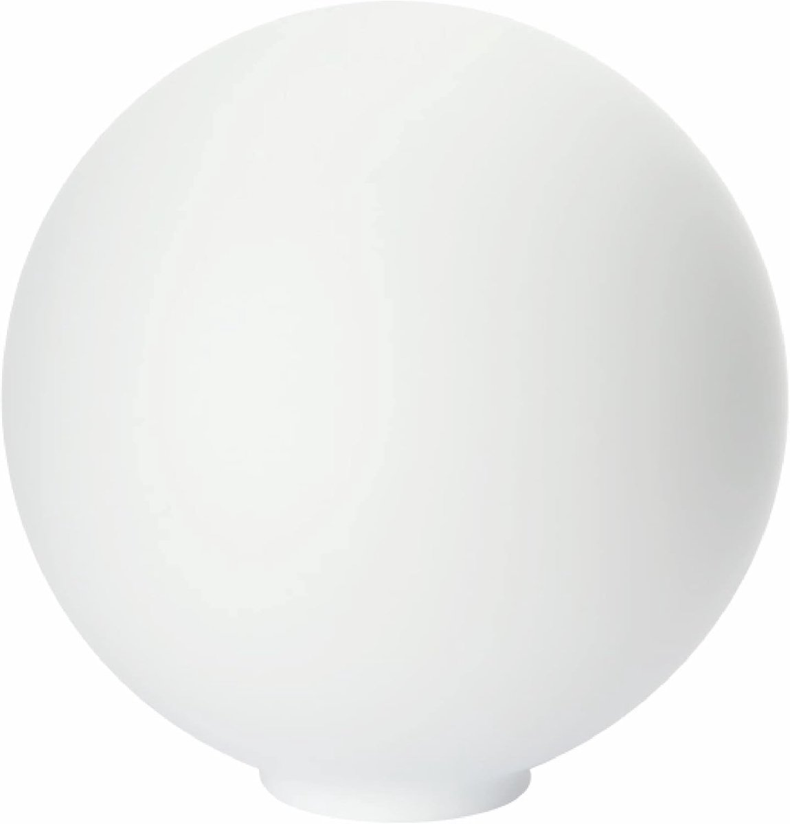 SnelShoppen - Vervangend Glas Lampenkap Ø 135 mm E14, Glazen Bol voor Kroonluchters, Wandlampen, Hanglampen, Staande Lampen, Mat Wit