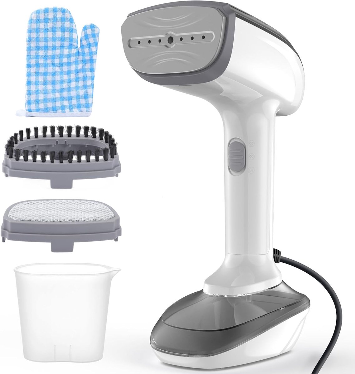 Thijox - Draagbare Stoomstrijkijzer 1800W met 2-in-1 Functie, Rimpelverwijderaar, Snel Opwarmend in 20 Seconden, 300ml Watertank, Handstomer voor Reiz