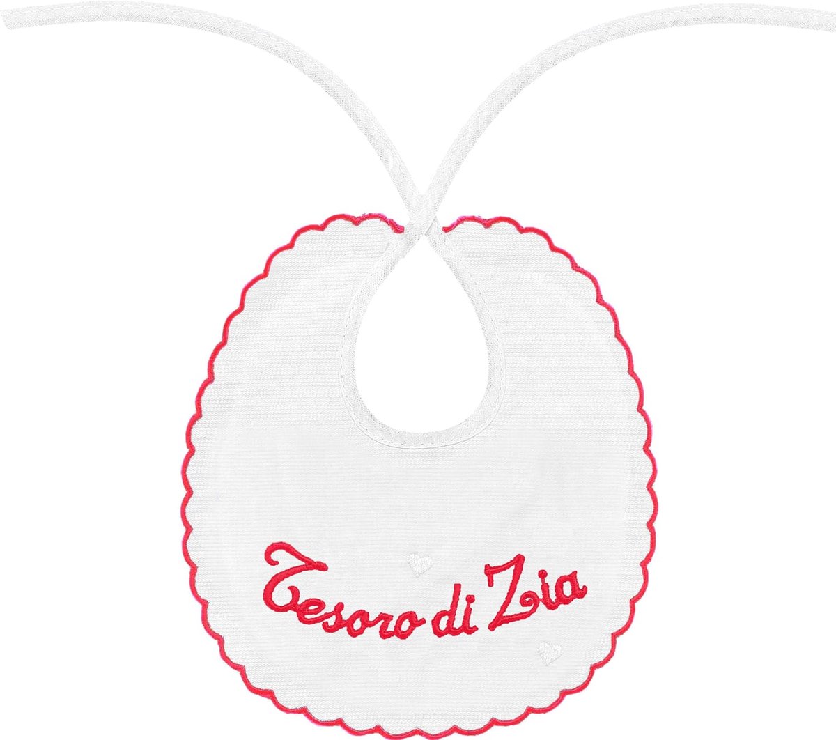 SnelShoppen - Schattige Baby Bib met Borduursels van Mama, Papa, Broer, Zus, Grootouders, Prins en Prinses - Elegante Geboorte Cadeau voor Nieuwe Oude