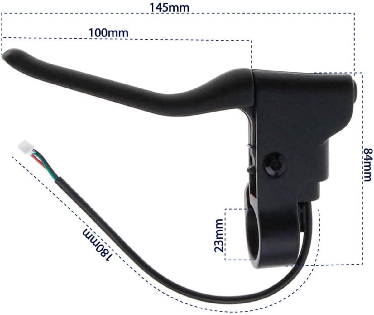 SnelShoppen - Vervangende Remhendel voor Elektrische Scooter - Compatibel met M365 Pro 1S Essential Pro2 - Duurzaam en Sterk - Ideaal voor Veiligheid