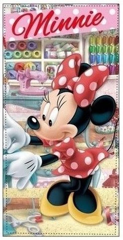 Disney Minnie Mouse bain et serviette de plage 100% microfibre 70 x 140 cm 