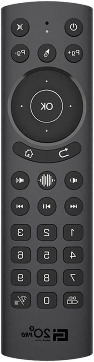 Smart TV Afstandsbediening - Universele Controller - Media Navigatie - Intelligente Spraakbediening - 10 Meter Bereik - Zwart