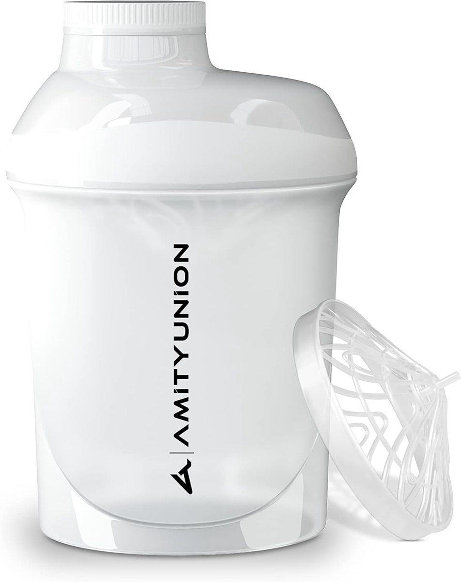 SnelShoppen - Protein Shaker Deluxe 400ml - BPA-vrij, 100% smaakloos, Perfect voor Protein Shakes, Smoothies, Gym, Fitness, Sport, Reizen