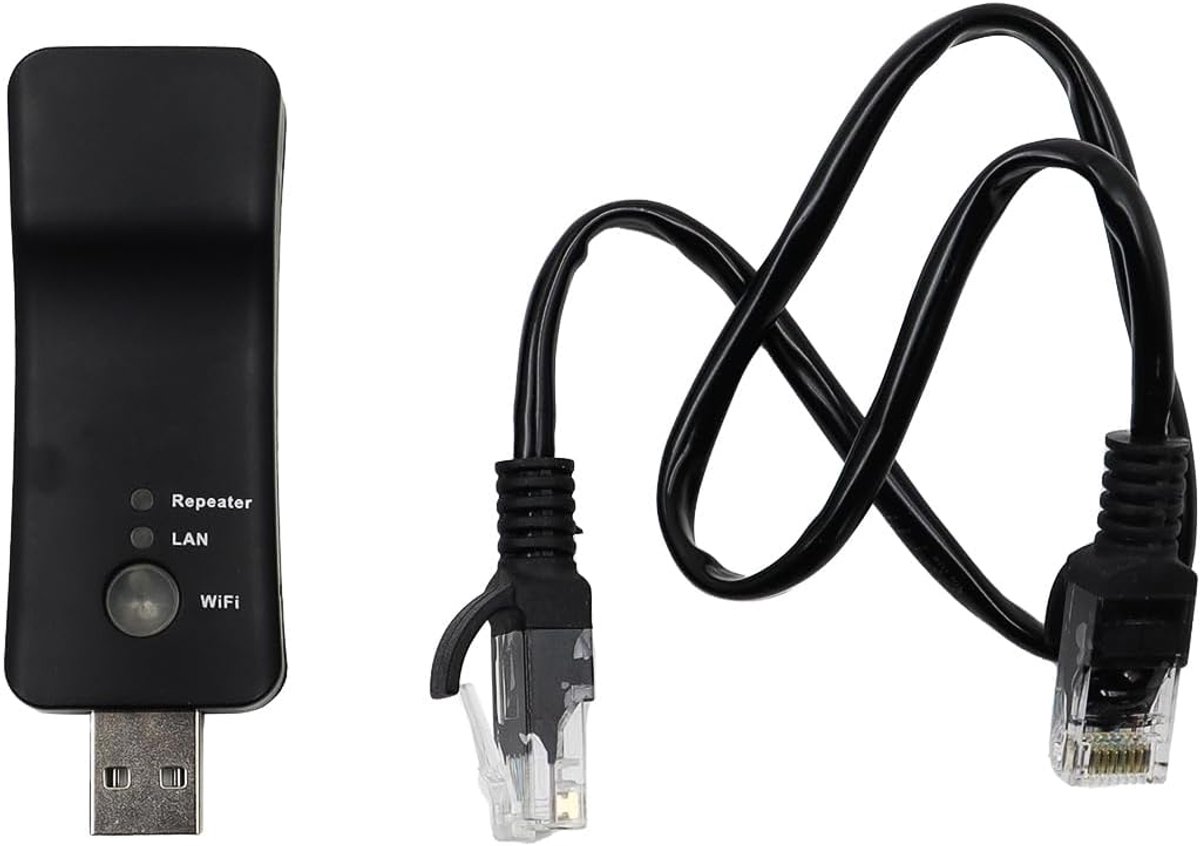 SnelShoppen - USB Wireless WiFi Smart TV Adapter - Multifunctionele AP Signal Booster - Tot 300M Snelheid - USB Powered - Krachtige WiFi Hotspot Exten