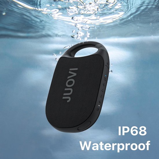 SnelShoppen - Draagbare Bluetooth Speaker met Stereo Geluid, 24u Speeltijd, Bluetooth 5.3, IP68 Waterdicht, Inclusief Carabiner Haak, Perfect voor Str van Snelshoppen — afbeelding 3