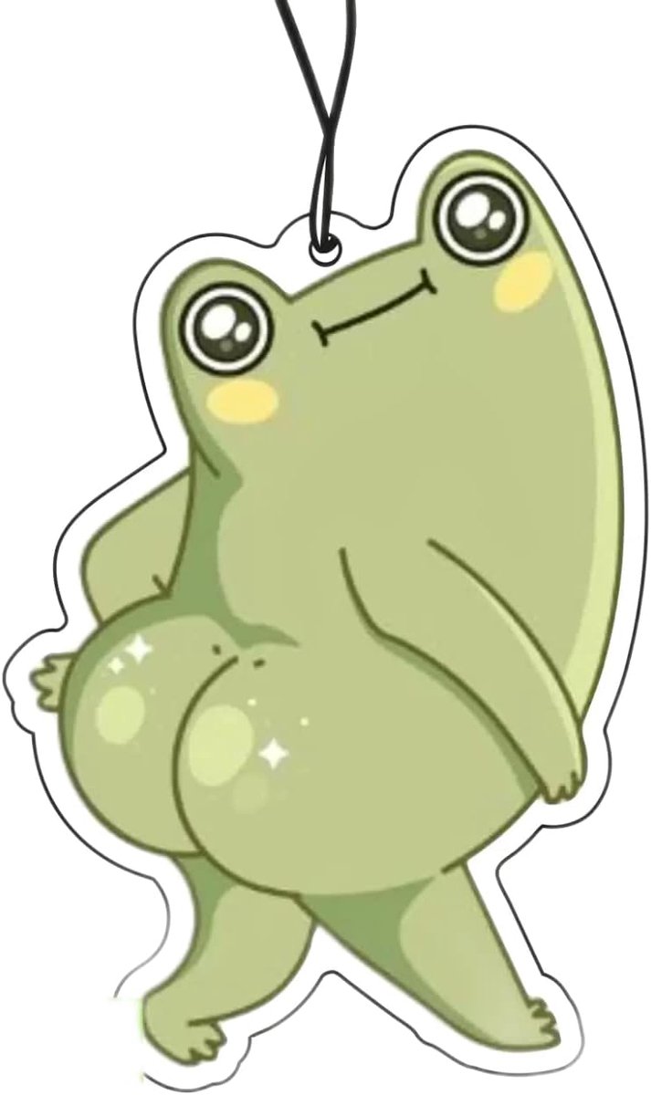 SnelShoppen - 2x Popo Frog Geurboom Car Air Freshener, Auto Geurhanger, Auto Verfrisser, Milieuvriendelijk Materiaal, Langdurige Frisse Geur voor Auto