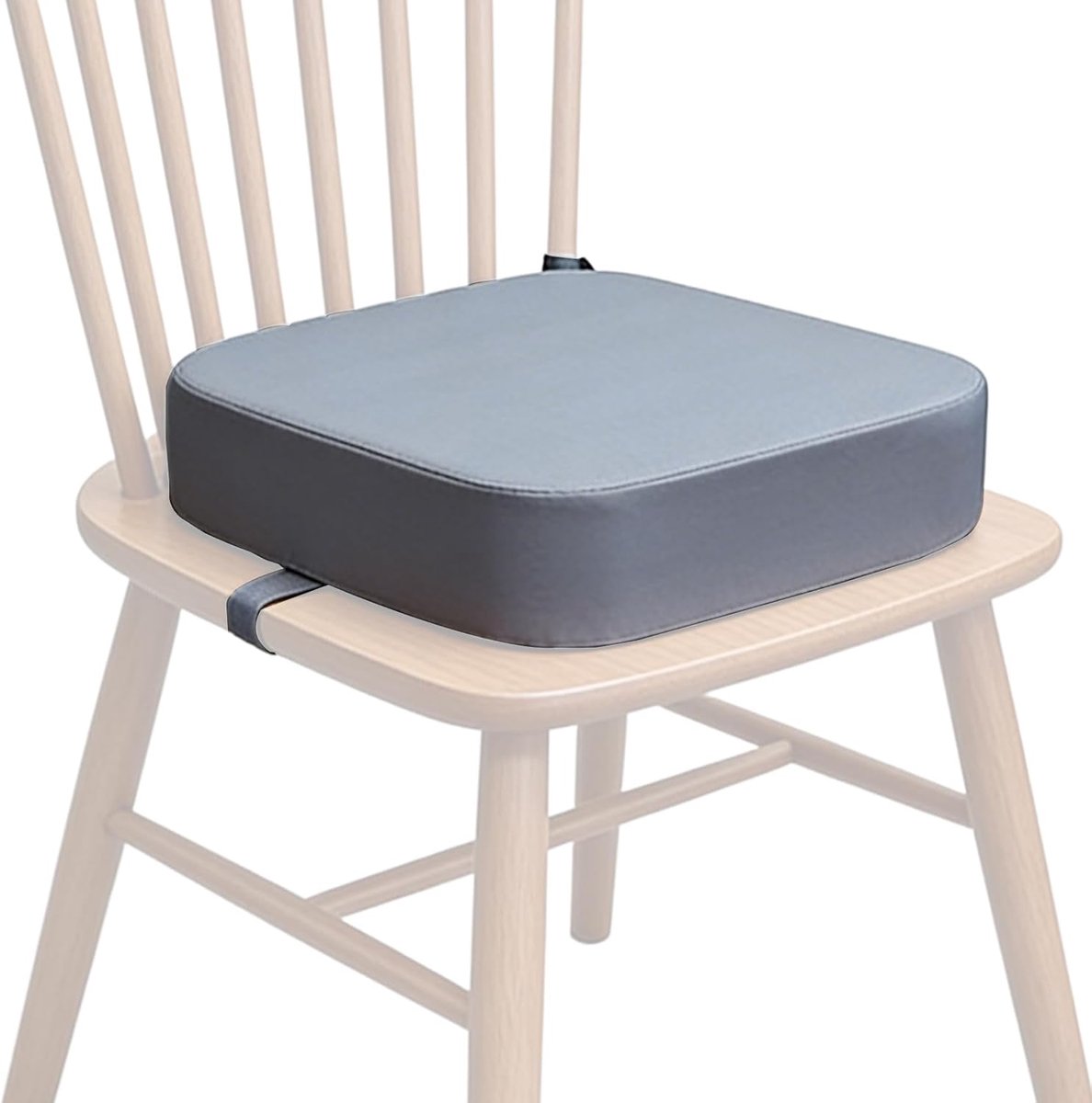 SnelShoppen - Zitverhoging Kinderstoel, Draagbaar Antislip Zitkussen voor Kinderen, 34 x 34 x 9 cm, Wasbare Kinderzitverhoger met 2 Veiligheidsgespen,