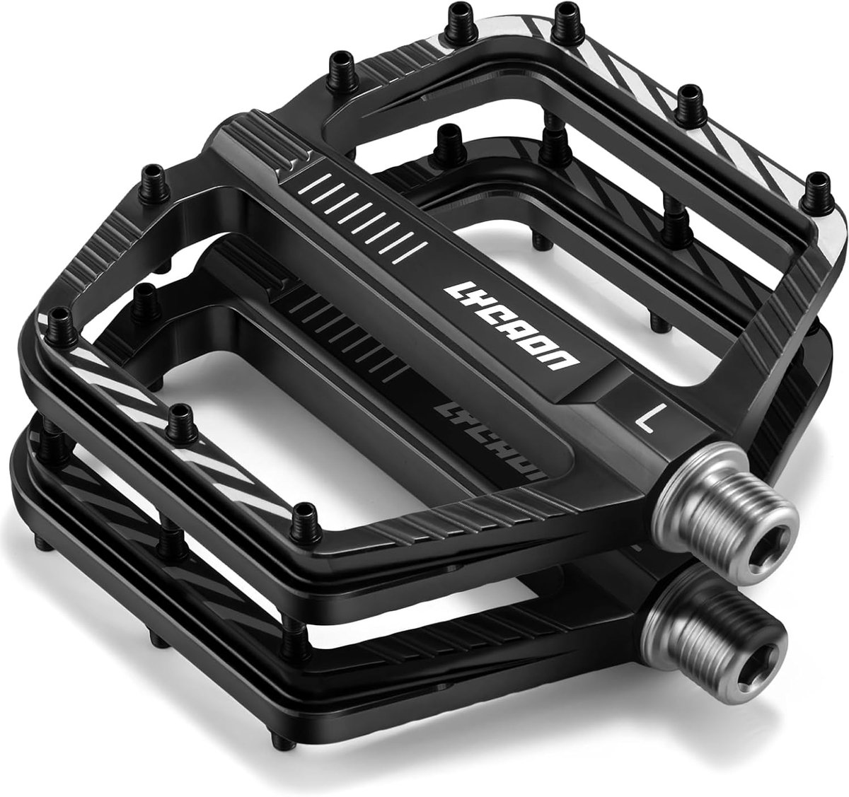 SnelShoppen - Fietspedalen Aluminium CNC Geproduceerd, Duurzaam en Antislip, Voor 9/16 Inch MTB BMX Mountainbike en Racefiets, Lichtgewicht 174g per s