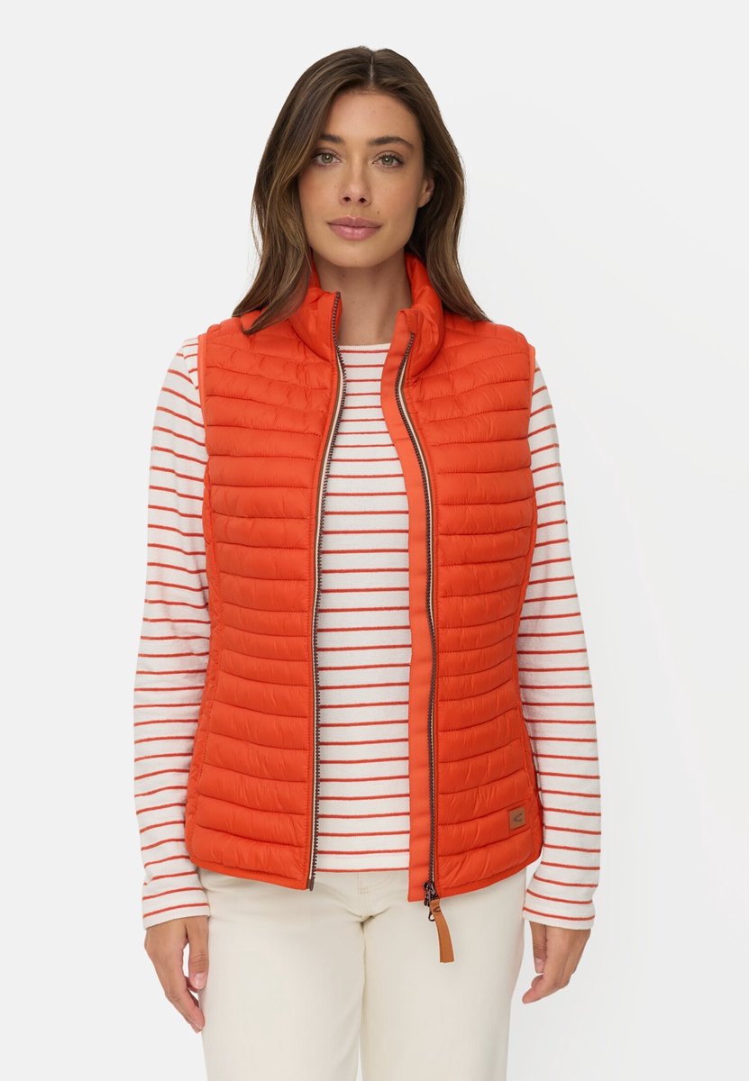 camel active Winddichte bodywarmer met twee binnenzakken - Maat womenswear-38 - Oranje