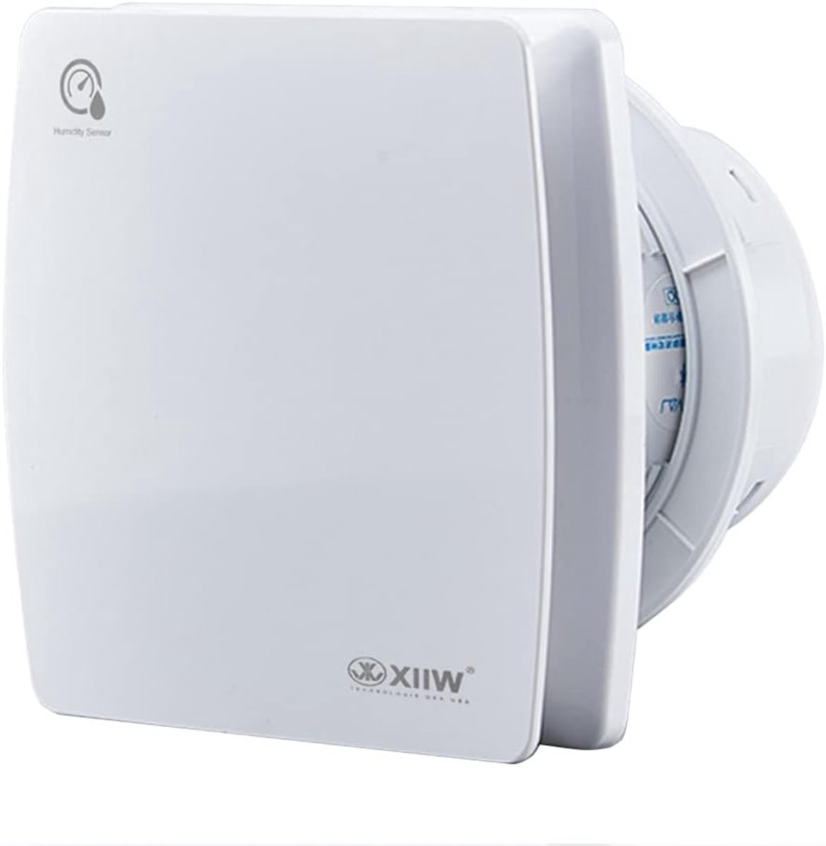 SnelShoppen - 100mm Badkamer Ventilator met Vochtigheidsensor & Timer | Stille 34 dB, 95 m³/h, IPX4, Energiezuinig, Terugslagklep Inbegrepen - Wit voo