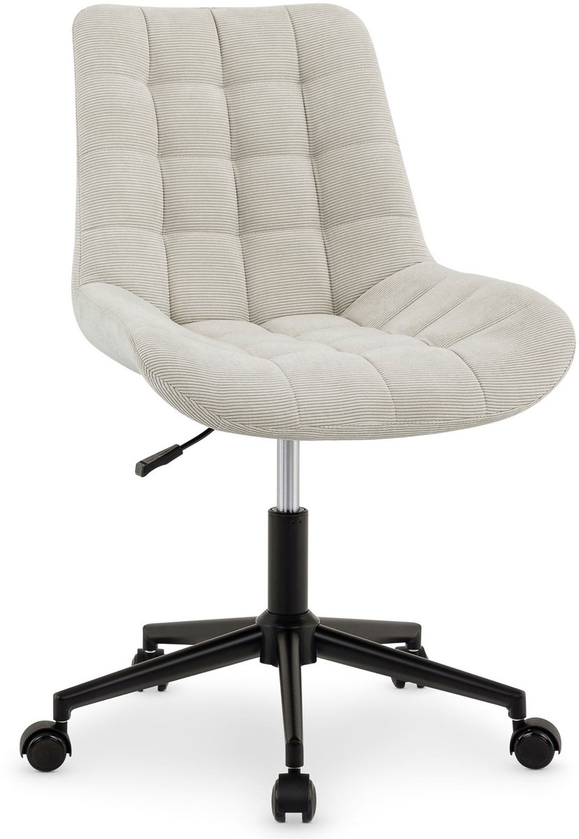 Draaistoel VASILO met corduroy – beige