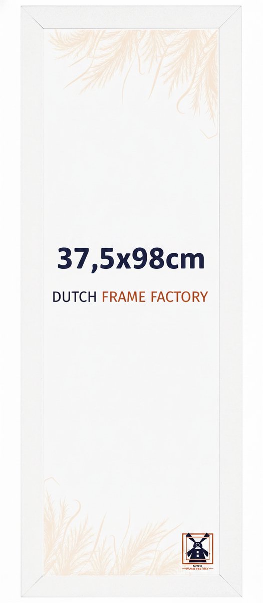 Dutch Frame Factory Fotolijst 37,5x98 cm - MDF - Wit Hoogglans - Benno