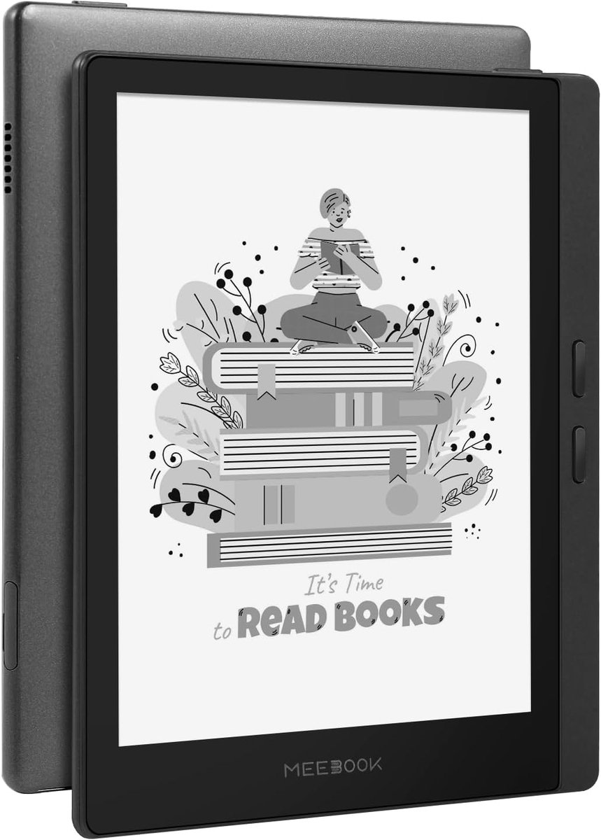 SnelShoppen - Meebook E-Reader M7 | 6.8' E-Ink HD Display 300PPI | Smart Light | Android 11 | Quad Core | 3GB+32GB | Micro-SD Slot | Grijs