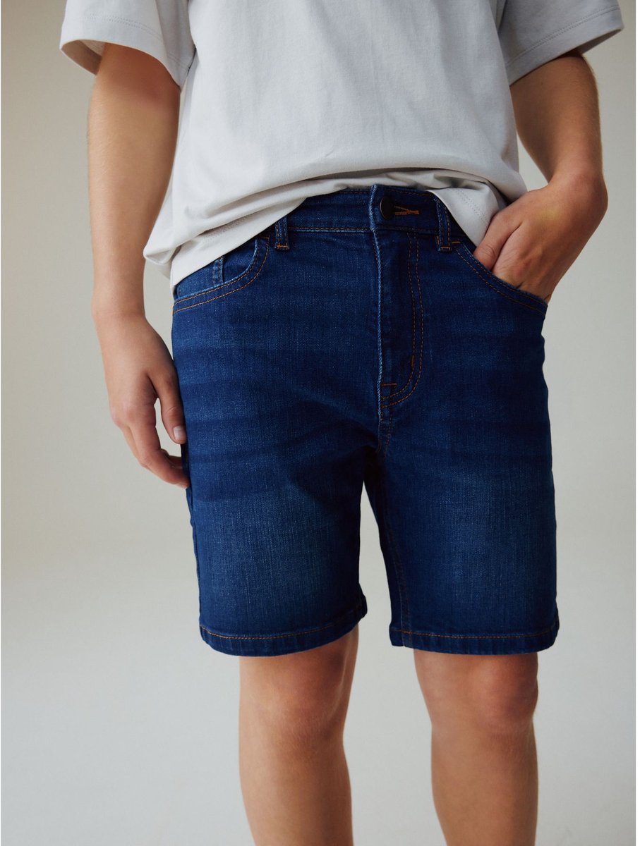 Next - Jongens - Denim short - Blauw