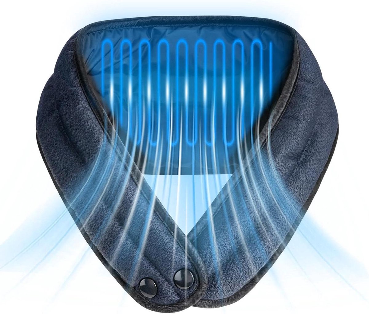 Koelsjaal - Nekkoeler Nekdoek - Warmte Verlichting - Watergeactiveerde Koeling - 60 x 14 cm - Blauw
