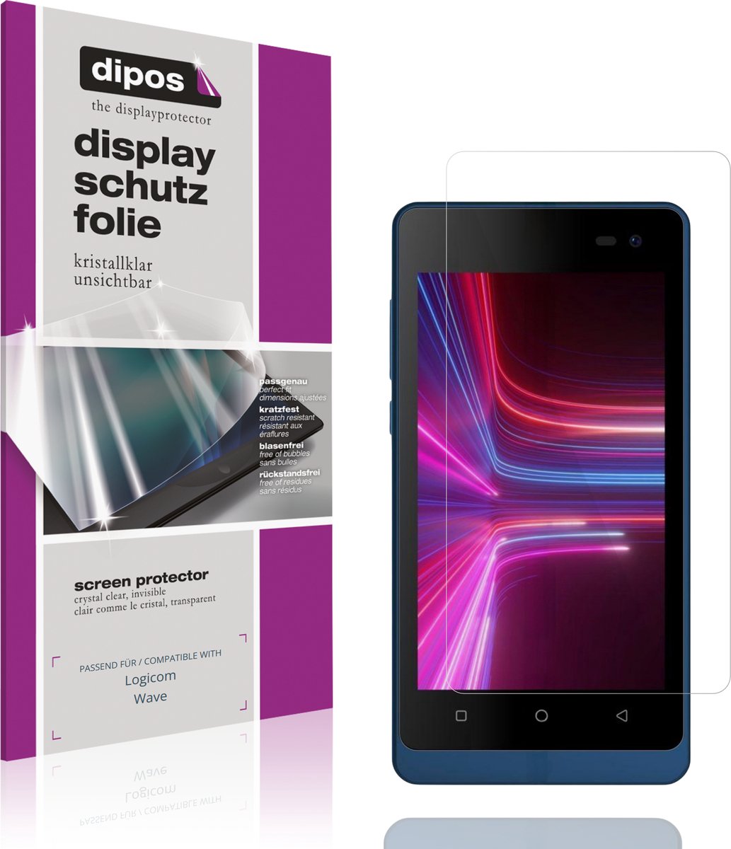 dipos – 4x Beschermfolie geschikt voor Logicom Wave | Krasbestendige & heldere Screenprotector Ultra-Thin