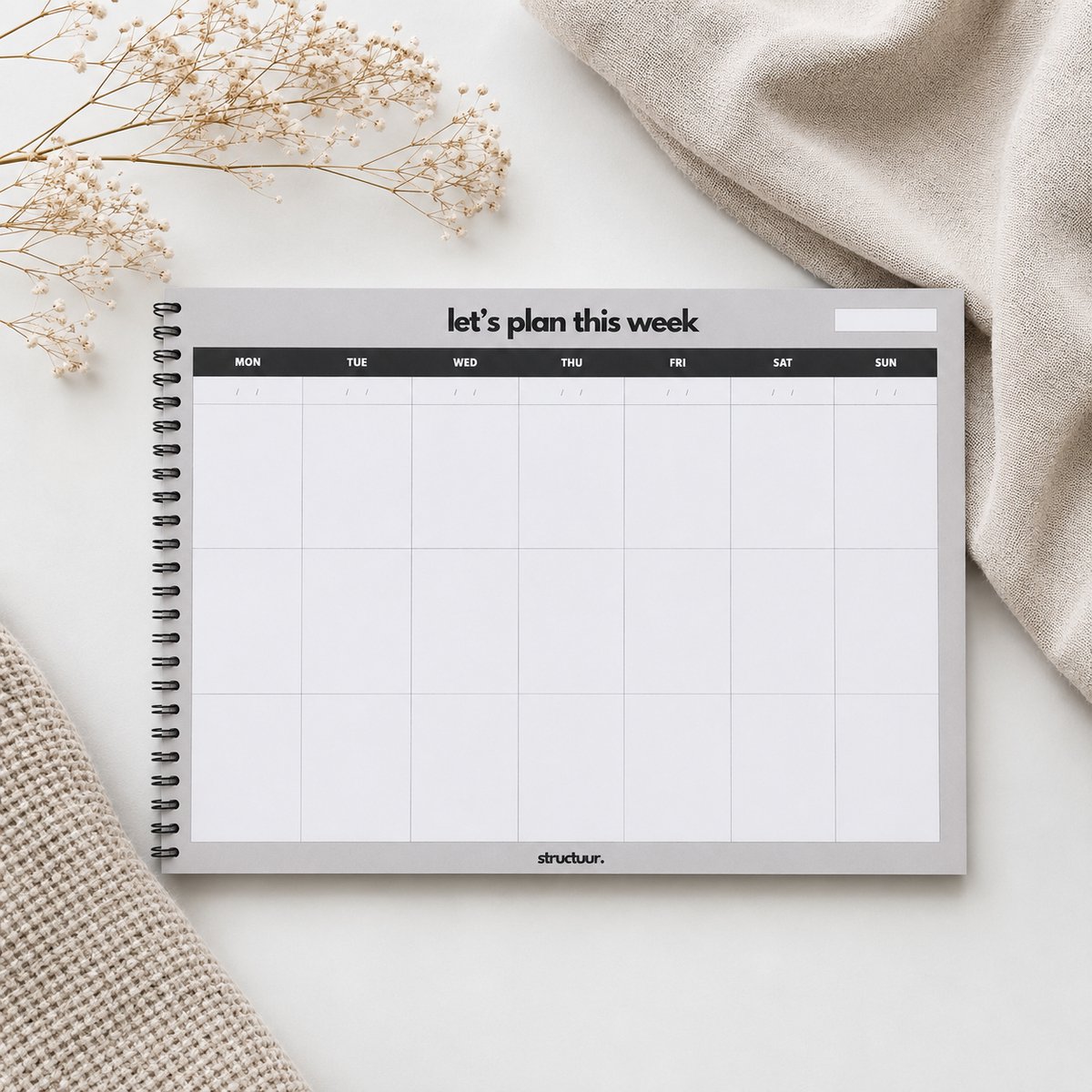 Weekplanner A4 gebonden
