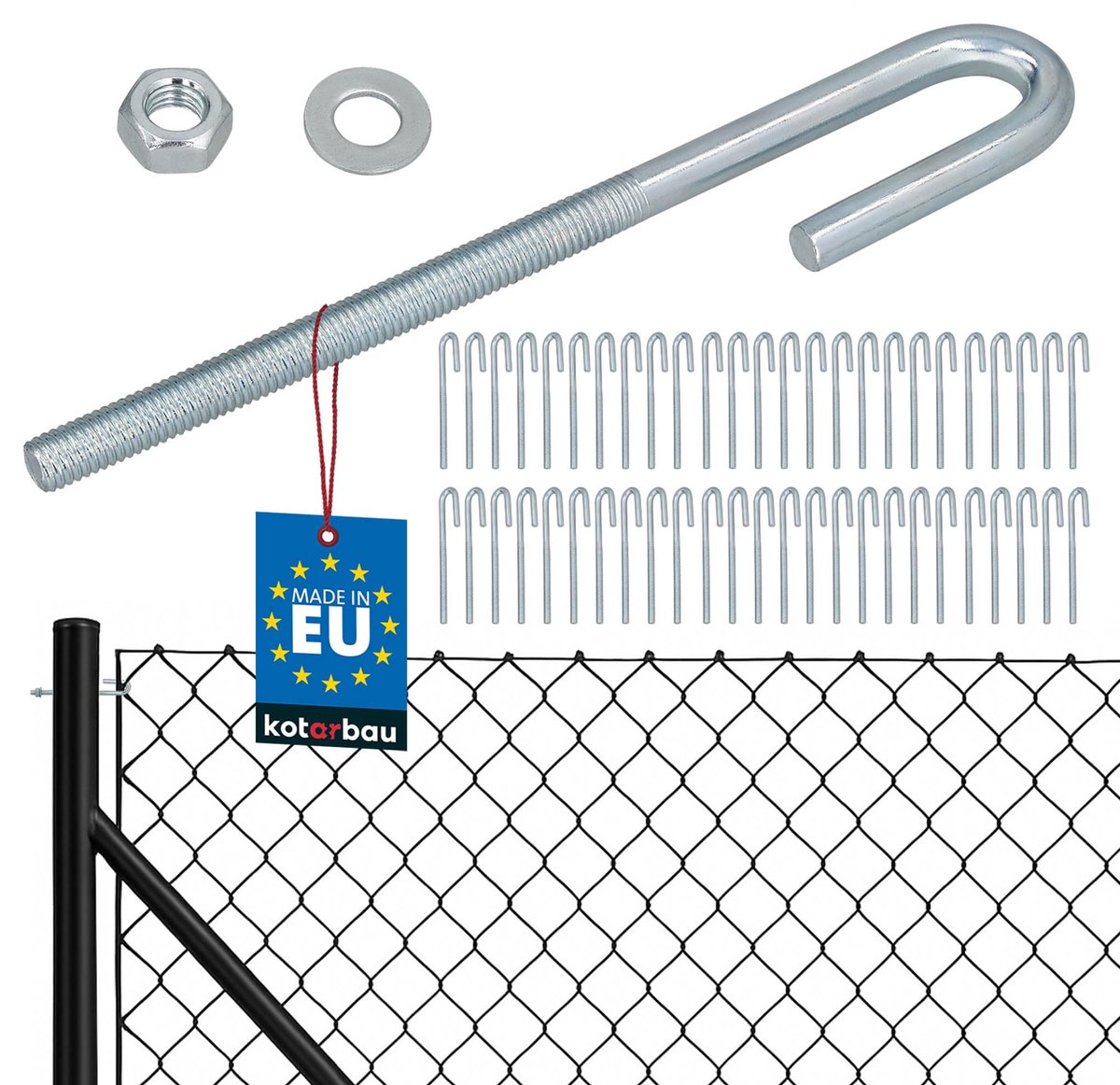 KOTARBAU 50 Stuks Draadspanner van Verzinkt Staal M8, Kabelspanner, Hekspanners