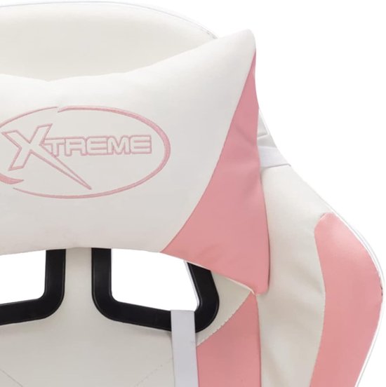 Gaming stoel - Bureaustoel comfort - Comfortabel gamen - Verstelbare rugleuning - 82 x 55 x 315 cm - Roze zwart — afbeelding 2