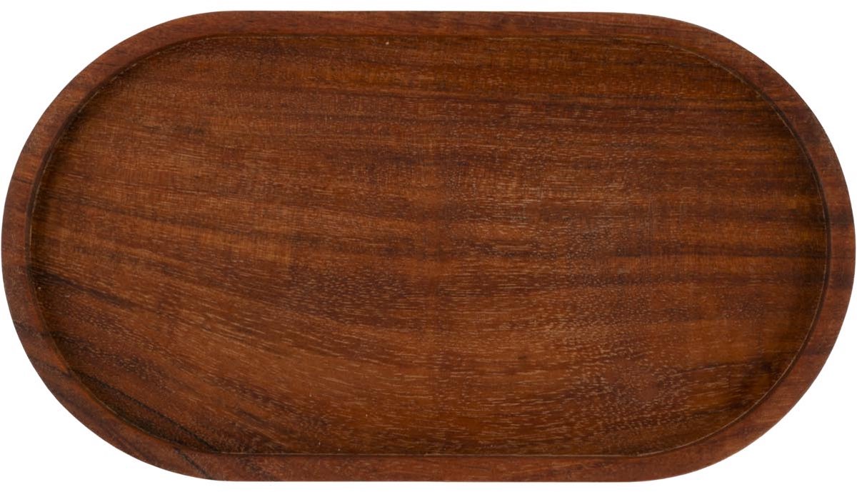 Pure Acacia Wood Serveertray ovaal S 22.5x12 cm