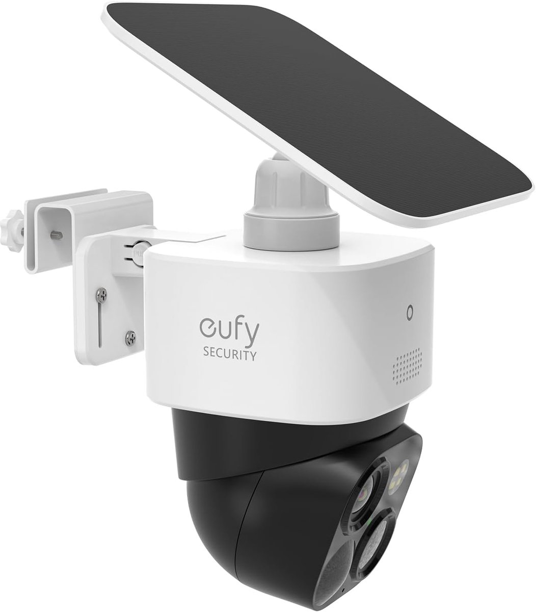 SnelShoppen - Dakgoothouder voor camera's, wandhouder voor Eufy SoloCam S340/E30/E42, Eufy Security 4G LTE Cam S330, weerbestendig, eenvoudig te monte