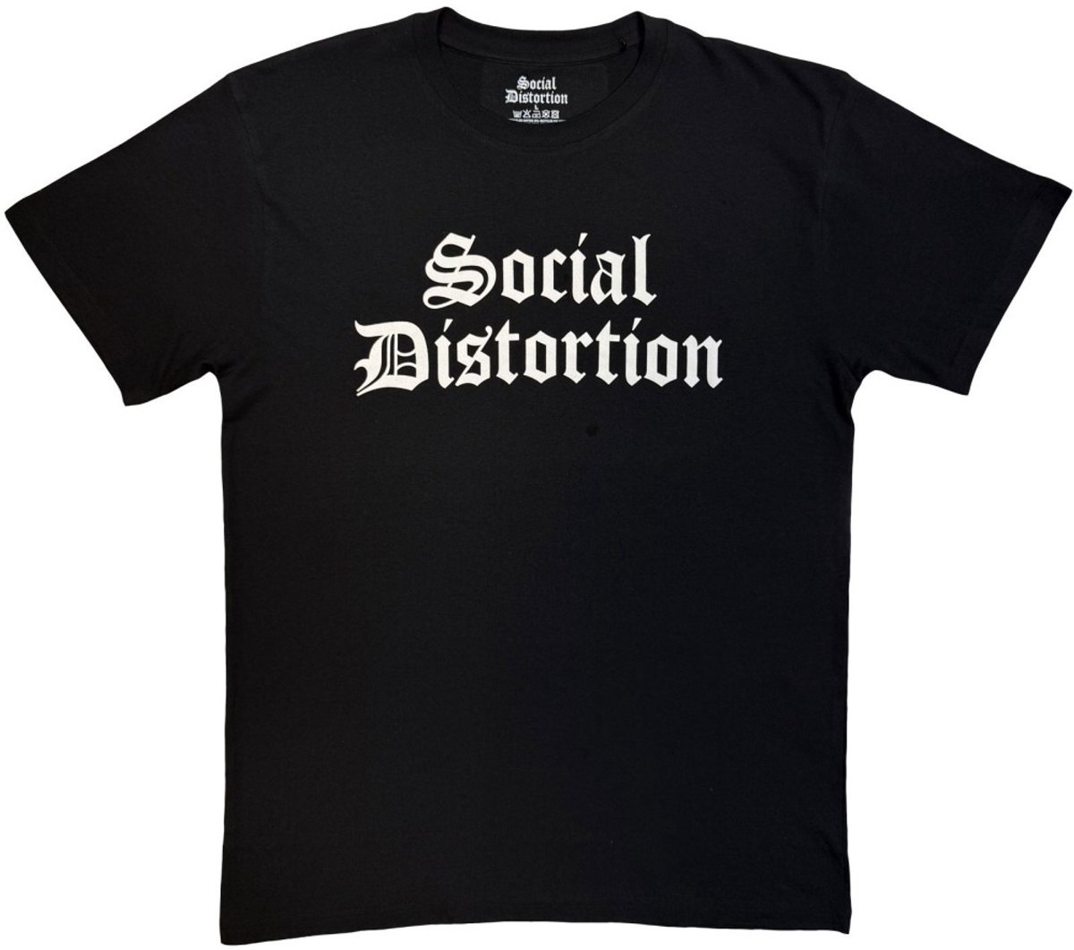 Social Distortion - Logo Mono Heren Tshirt - M - Zwart/Wit