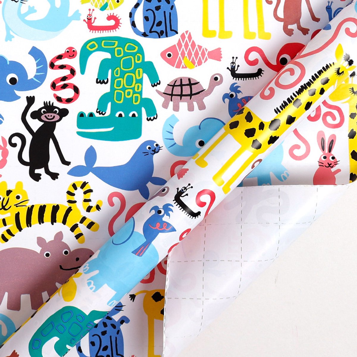 2 rollen verjaardagsinpakpapier voor feestjes en babyshowers - 43 cm x 3 m - Stijl 7