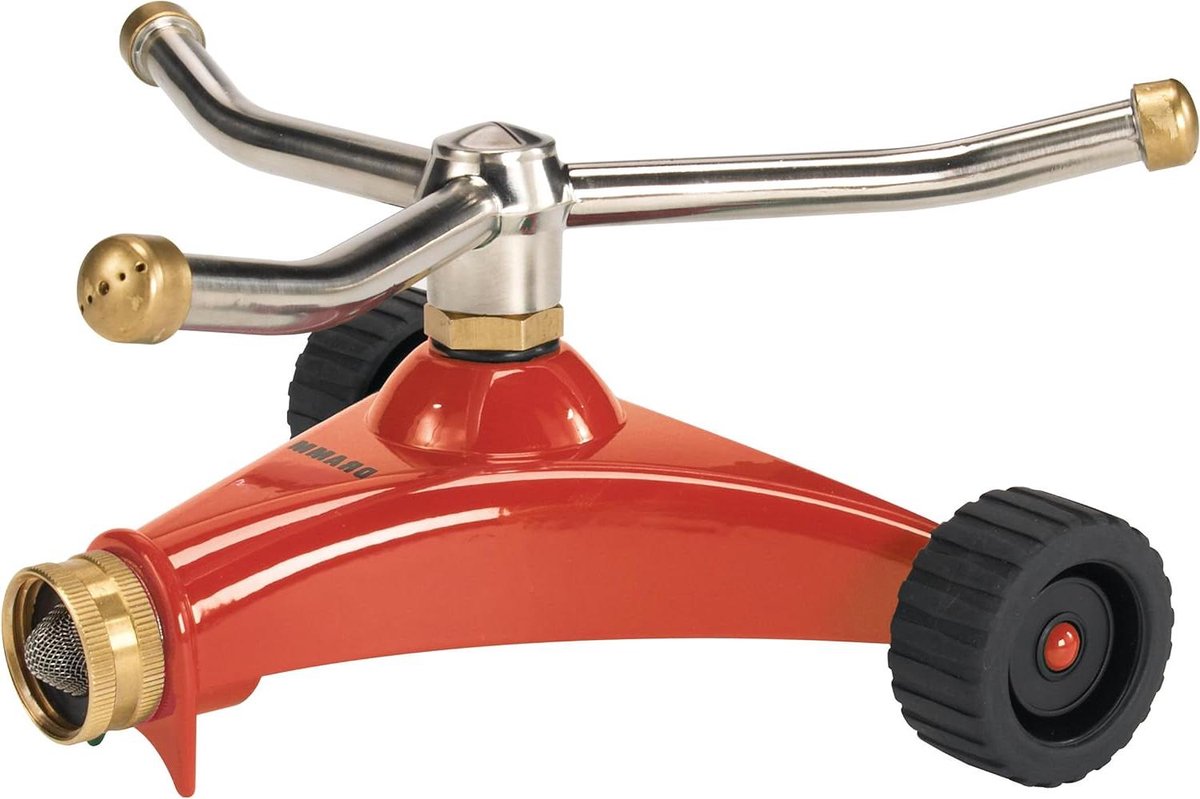 Wervelsproeier - Grassproeier - Gazon Besproeien - 3 Armig - 23 x 23 cm - Rood