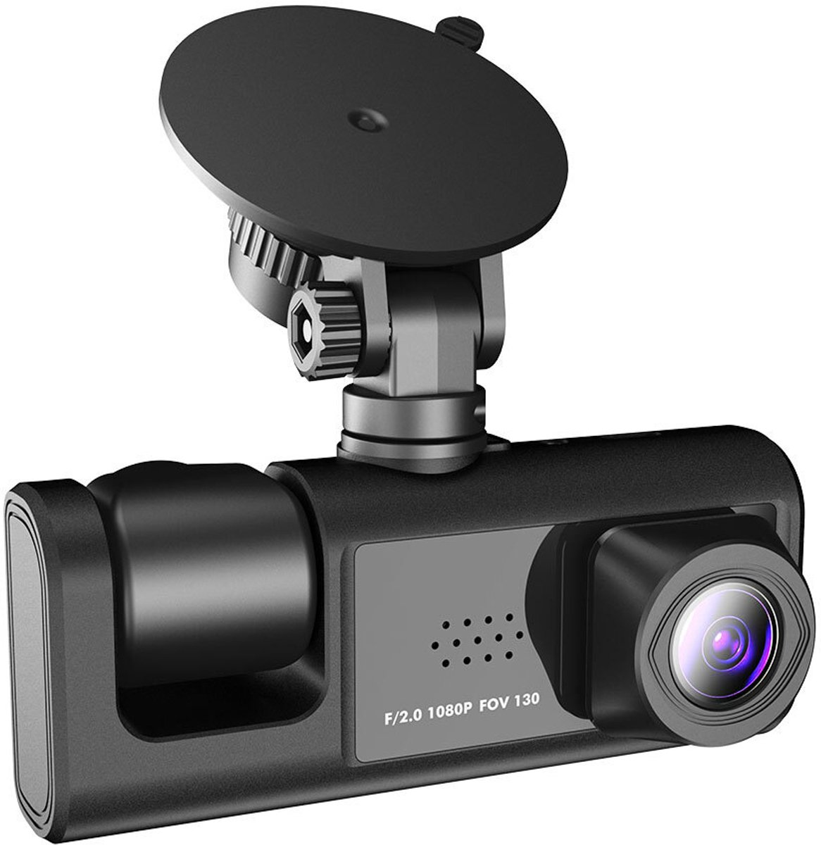 Autocamera - Automatische autocamera - Videorecorder - DVR met G-sensor - 1080p Full HD - C309 Dubbele opname - Parkeerbewakingsmodus - Zwart