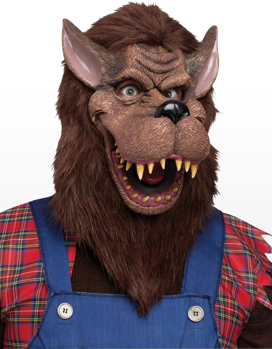 Sprookjeswolf Masker Van Latex - Kostuum Masker Carnaval Halloween