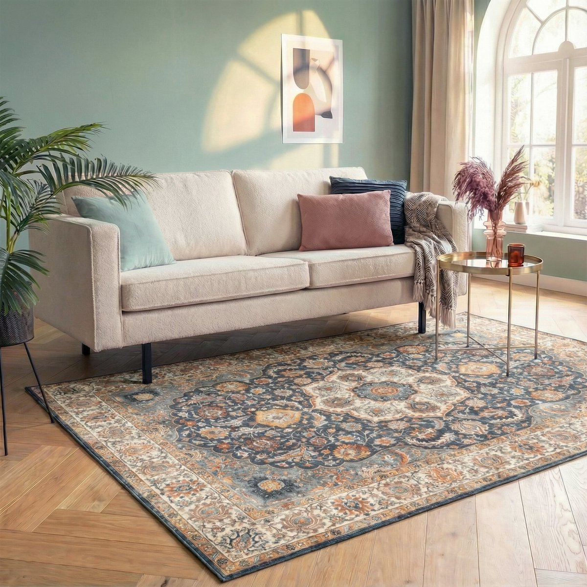 Fraai Vintage vloerkleed - Imagine Medaillon Rustiek - 200x290cm