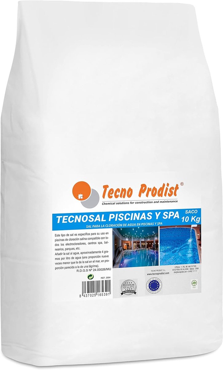 SnelShoppen - Speciale Zout voor Zwembaden, Spa en Hot Tub - 10kg Natuurlijke Zoutbehandeling voor Duurzaam en Zacht Water