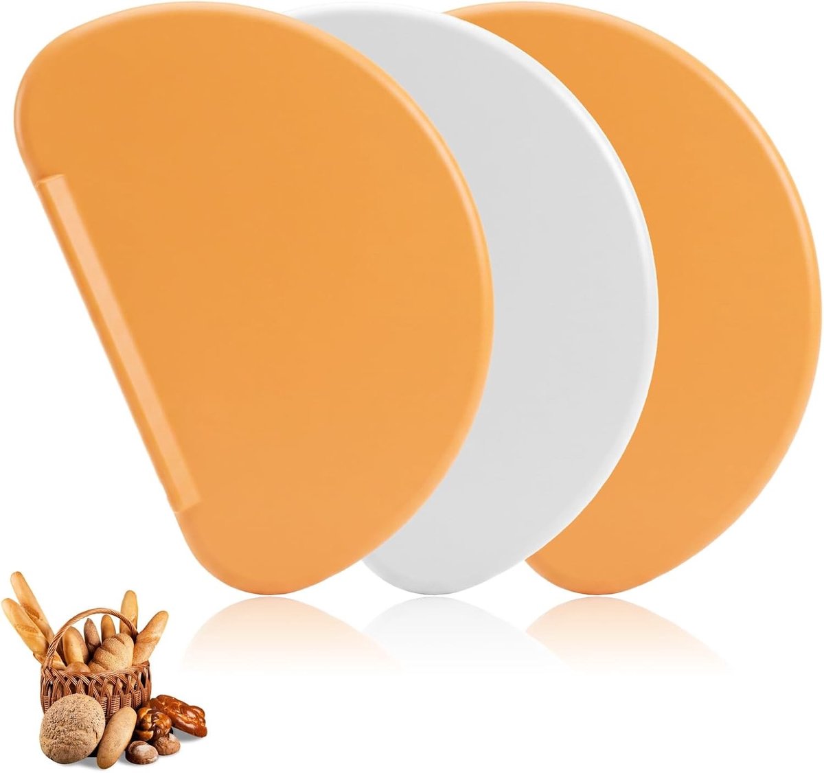 Set van 3 deegschrapers en snijders voor brood, pizza en fondant - Essentiële bakaccessoires voor elke keuken
