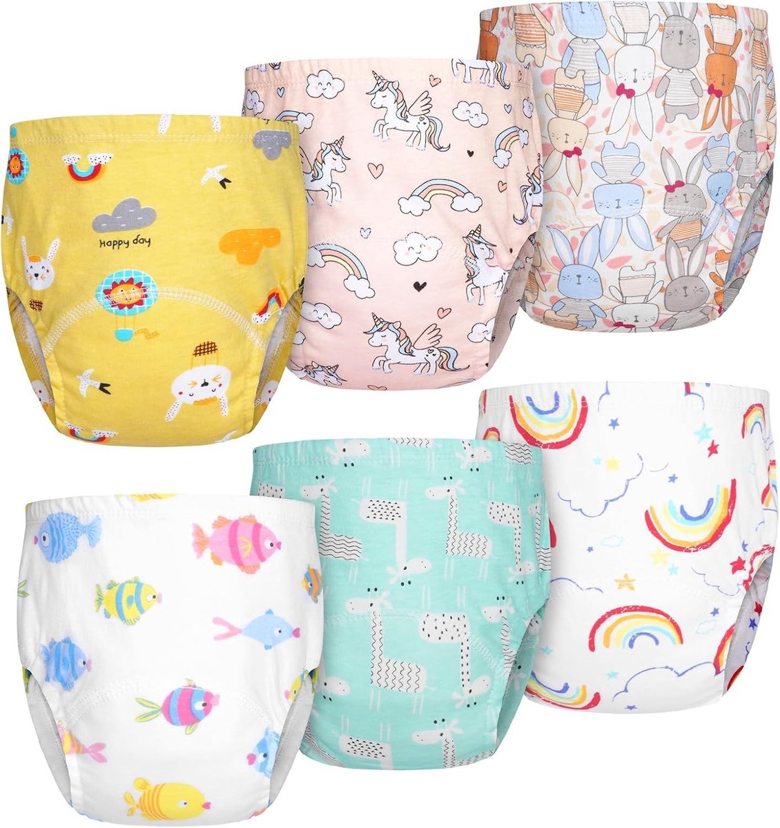 Potty Training Broekjes voor Meisjes en Jongens - Wasbare en Herbruikbare Training Pants voor Zindelijkheidstraining