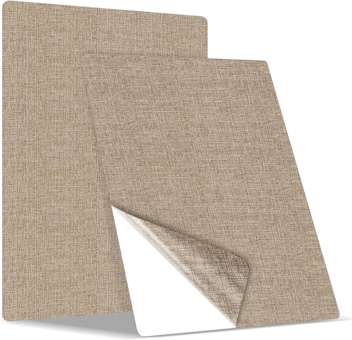 Zelfklevende Textiel Patches voor Reparatie van Meubels, Autozetels en Gordijnen - 20x28cm, Beige, Geschikt voor Diverse Stoffen