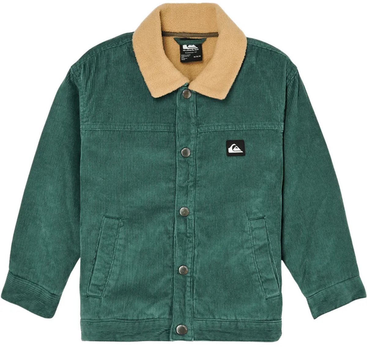 Quiksilver Heel Flip Cord Jas 7 Years Jongen Forest