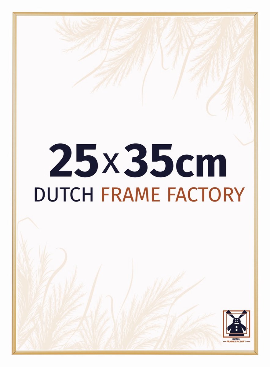 Dutch Frame Factory Fotolijst 25x35 cm - Aluminium - Goud Vintage - Kampen