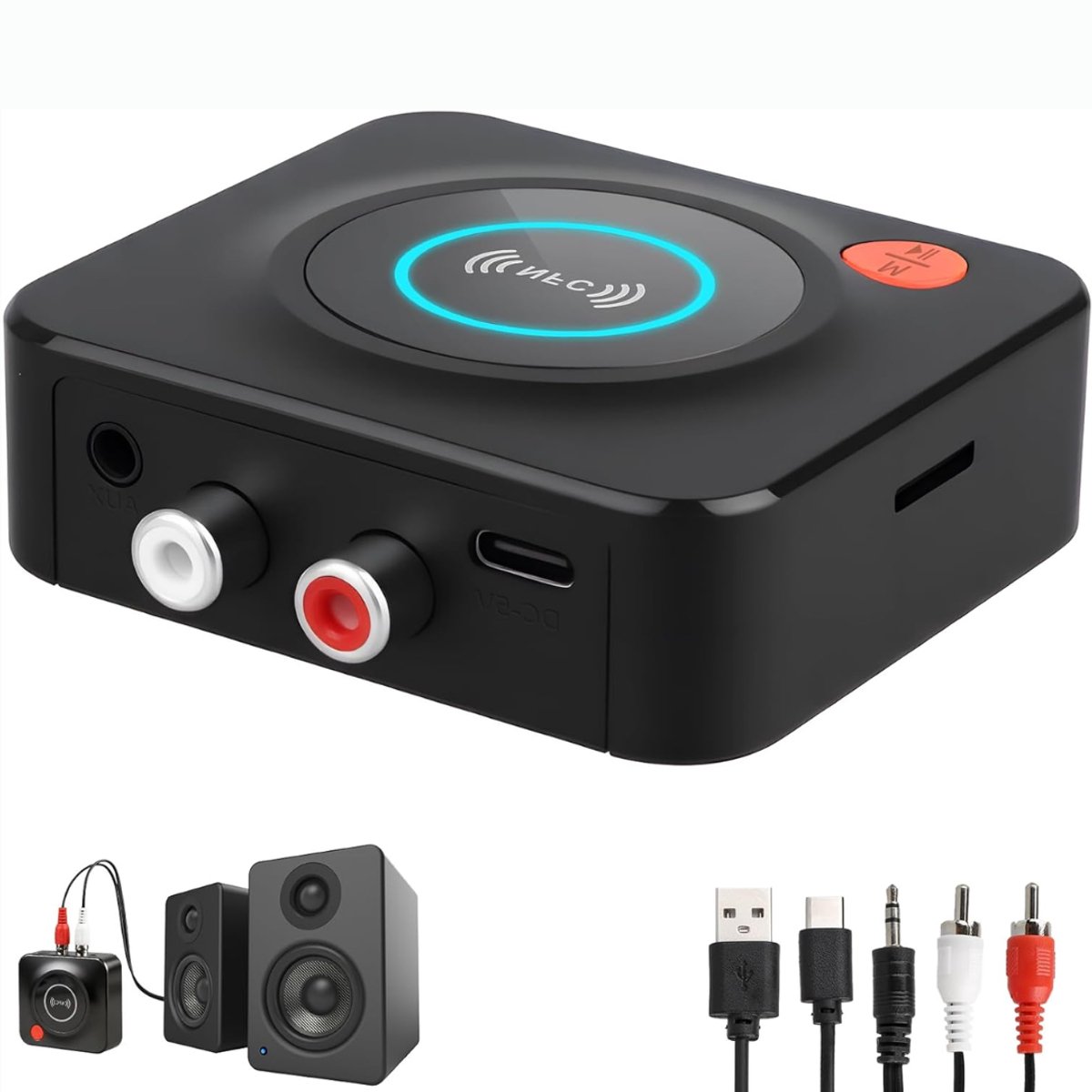 CLGP® Bluetooth Transmitter - Bluetooth Receiver - Adapter - Zwart