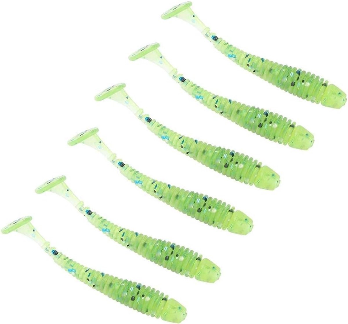 10 stuks 5 cm zachte plastic vislokken - Kunstmatige aas voor buitenvissen, ideaal voor zoetwatervissen en zeevissen