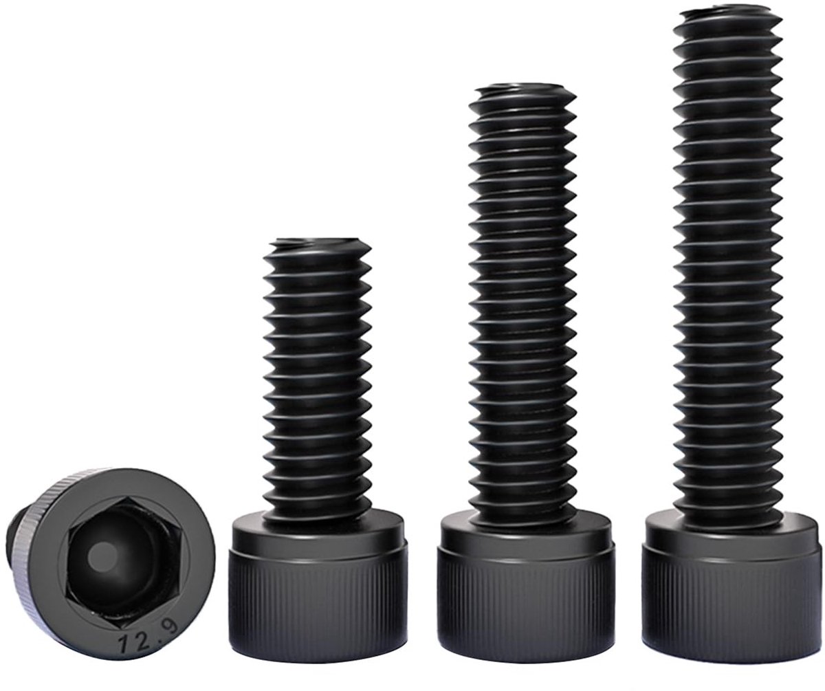 10 Stuks Cilinderbouten met Zeskantkop M6x35mm, Volledige Draad, Carbon Staal voor Bevestiging van Elementen en Meubels