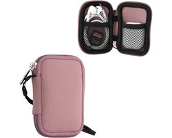 kwmobile hoesje voor draadloze oordopjes - Compatibel met in-ear Headphones - 6 x 9 cm - Beschermhoesje van neopreen