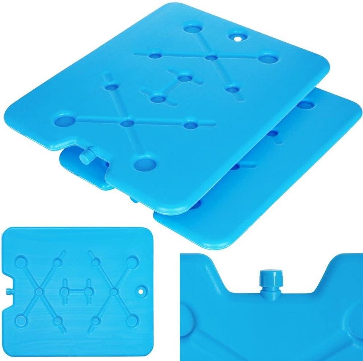 Koelelement Set - Koelpacks Vulling - Dranken Koelen - Plat Ontwerp - 32 x 255 cm - Blauw