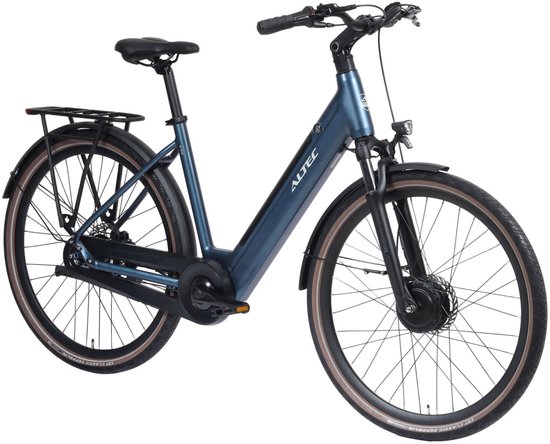 Altec Ciro - Elektrische Stadsfiets - Elektrische Damesfiets - Voorwielmotor - 7 Versnellingen - Hydraulische schijfremmen - 28 inch - 55 cm - Blauw van Altec — afbeelding 5