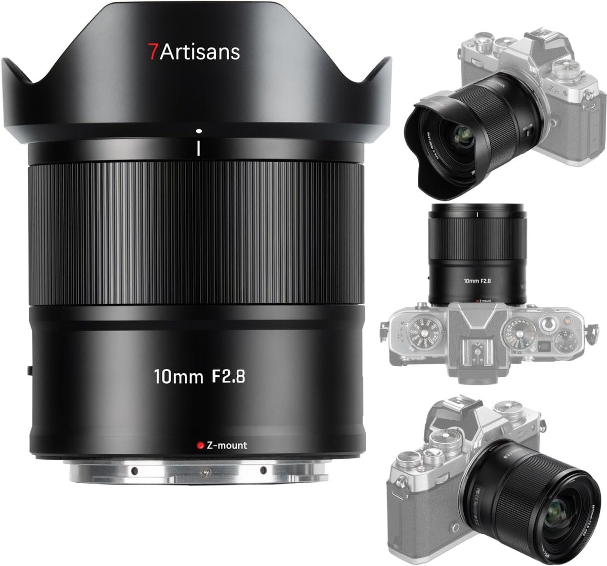 Ultra Groothoeklens 10mm F2.8 voor Z Mount APS-C Camera's - 105.3° Hoek, F2.8 Diafragma, Duurzaam Ontwerp