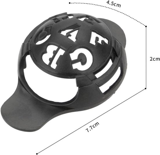 10 Pack Golf Ball Liner Set met 6 Stencils en 4 Kleurmarkers voor Golfaccessoires en Precisie Markeren — afbeelding 5