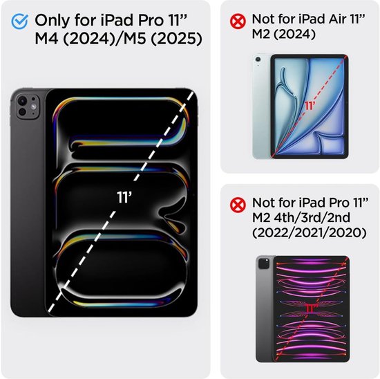 Spigen - Glas.tR - EZ Fit gehard glas voor iPad Pro 11'' - 2024 van Spigen — afbeelding 5