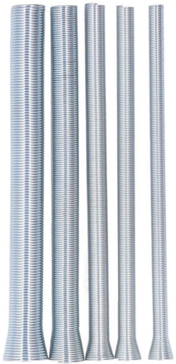 Spring Buigen Set 5-in-1 - 5 Benders voor 5/8in 1/2in 3/8in 5/16in 1/4in - Voor Koper, Aluminium en Dunwandsstaal