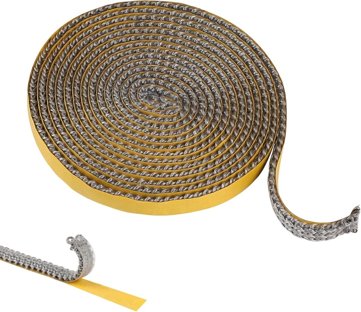 Chimney Sealing Tape 3mm x 10mm x 2.5m voor Oven, Kachel en Haard - Zelfklevende Afplaktape voor Optimale Isolatie en Luchtpreventie