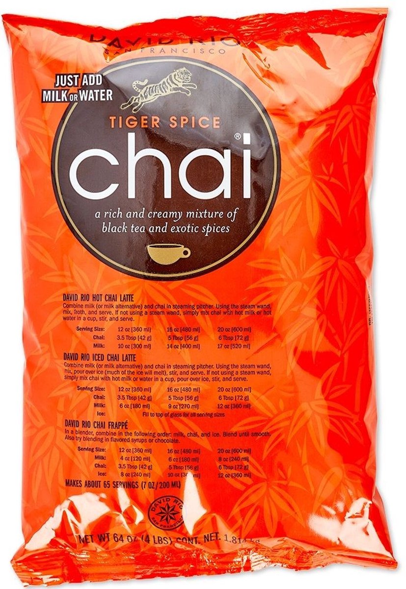 David Rio - DAVID RIO TIGER SPICE CHAI XL ZAK - 1814 GR